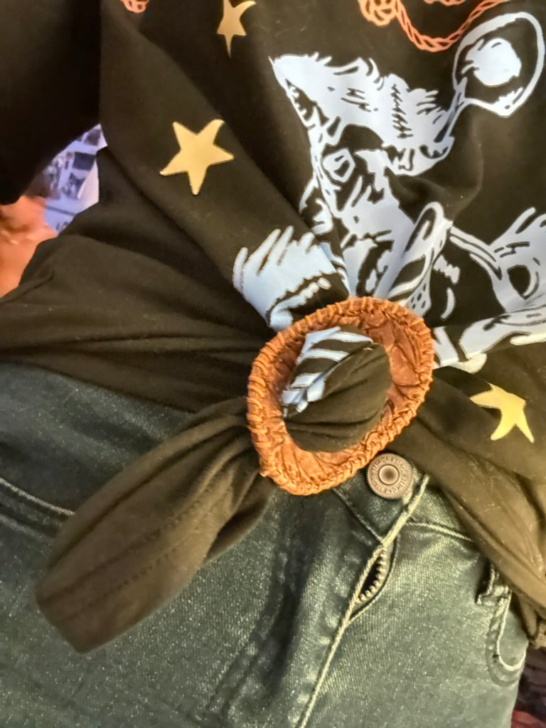 Johnnie Tee Knot Holder - Tan Floral - OS