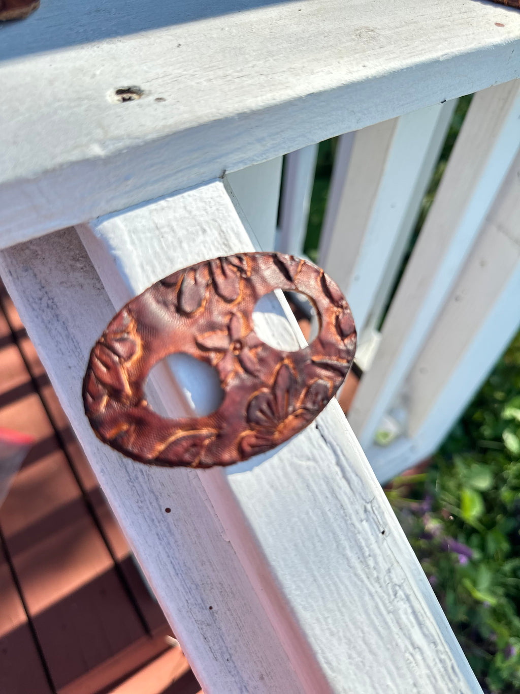 Johnnie Tee Knot Holder - Tan Floral - OS